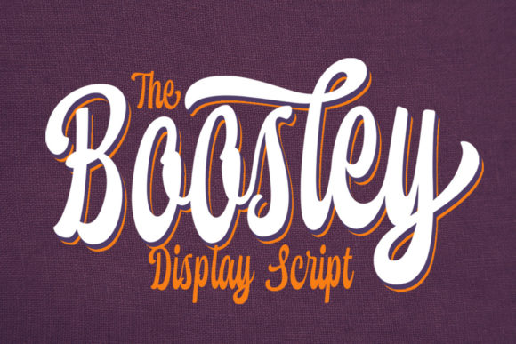 Boosley Font: Retro Bold Handwritten Style