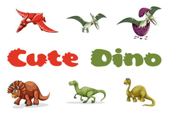 Cute Dino: The Playful Display Font That Brings Joy to Design