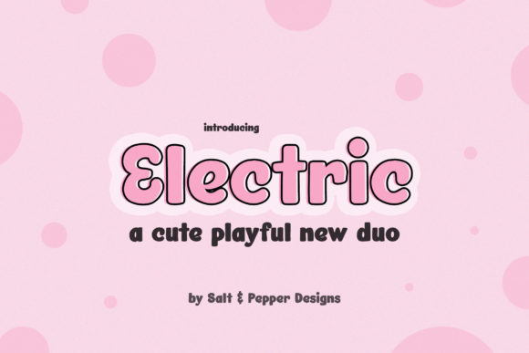 Electric Duo: A Playful Display Font for Engaging Visuals