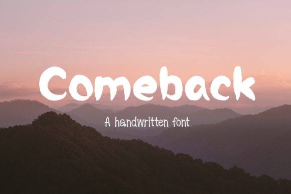 Evaluating Comeback: A Brushed Display Font for Organic Design Projects