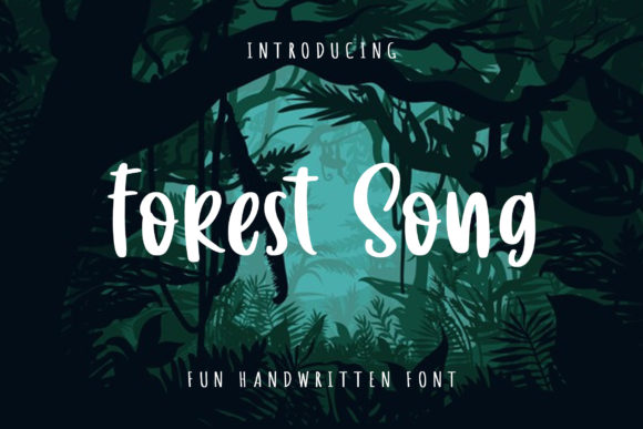 Forest Song: Elevate Your Design with a Cool, Refreshing Display Font
