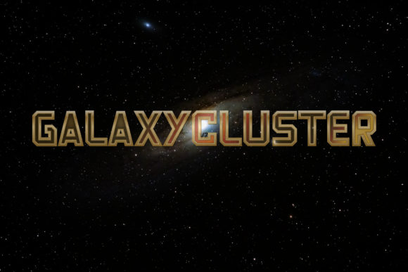 Galaxy Cluster: Bold Typography for High-Impact Design