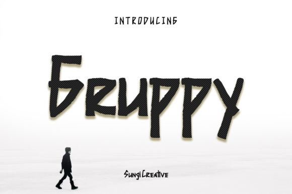 Gruppy: A Whimsical Display Font for Creative Projects