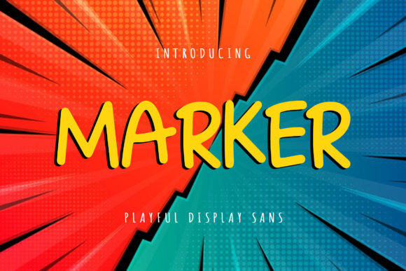 Marker: The Playful Display Font for Creative Projects