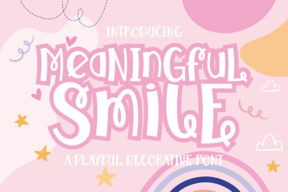 Meaningful Smile: A Whimsical Display Font for Creative Projects