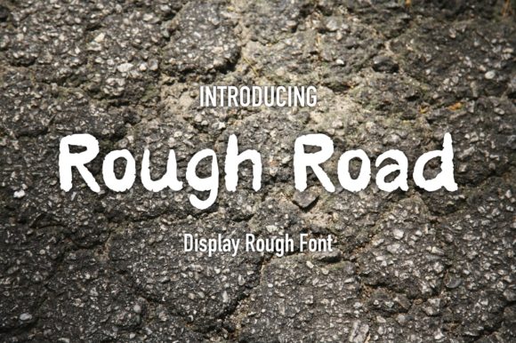 Rough Road: Elevating Designs with Cool, Textured Typography