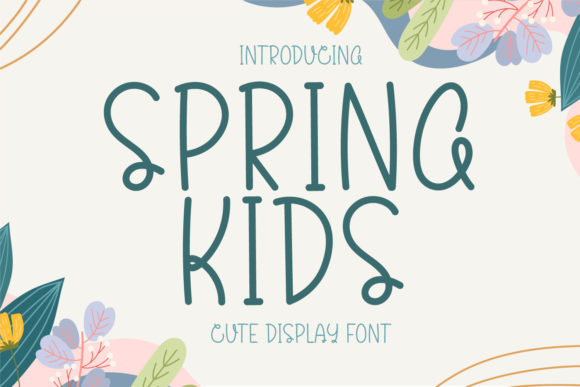 Spring Kids: The Versatile Display Font for Engaging Educational and Child-Centric Designs