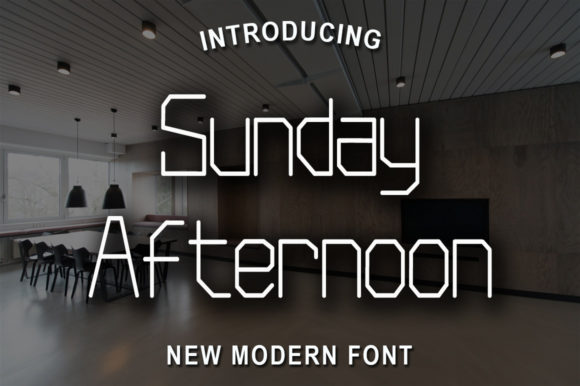 The Art of Geometric Precision: Mastering Typography with Sunday Afternoon