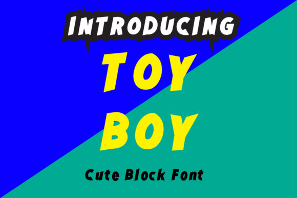 Toy Boy: Bold Typography for Playful Branding